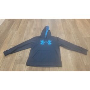 Under Armour Mens Sweatshirt Medium Blue Coldgear Thick Heavy Thermal Storm
